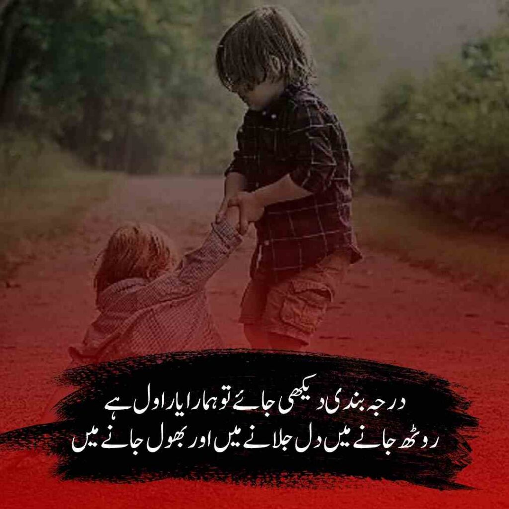 Sad Friendship Poetry in Urdu 8